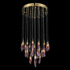 Eggplant-shaped Chandelier Purple Color - Manorlights