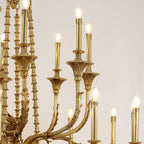 71X98 Inch Rococo Style Big French Empire Copper Chandelier for Foyer-大吊灯-Manorlights