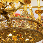47X43 Inch Baroque Style Antique French Palace Copper Chandelier-大吊灯-Manorlights