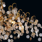 Campo Round Multi-Tier Chandelier 33-Light 47"W-Manorlights
