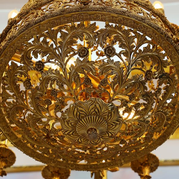 47X43 Inch Baroque Style Antique French Palace Copper Chandelier-大吊灯-Manorlights