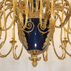71X98 Inch Rococo Style Big French Empire Copper Chandelier for Foyer-大吊灯-Manorlights