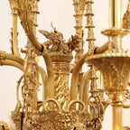 71X98 Inch Rococo Style Big French Empire Copper Chandelier for Foyer-大吊灯-Manorlights
