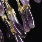 Eggplant-shaped Chandelier Purple Color - Manorlights