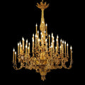 69X89 Inch 57 Lights Oversized Baroque Style Antique Copper Chandelier-大吊灯-Manorlights