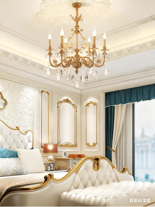 27X30 Inch 6 Lights Small Traditional Brass and Crystal Chandelier for Kitchen-铜灯-Manorlights