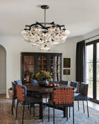 Coraline Clear Glass Round Chandelier 36"