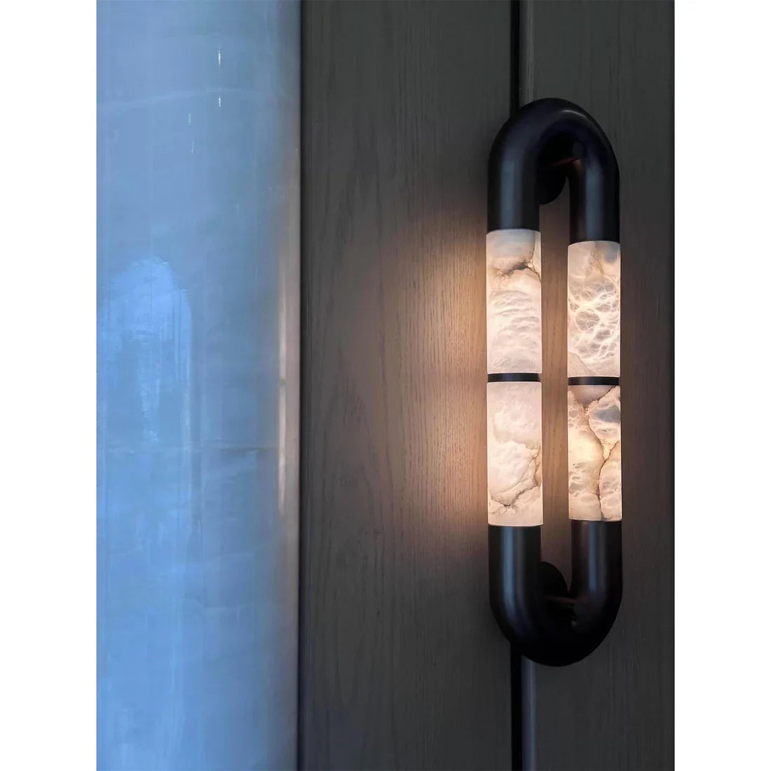 Alabaster Tube Wall Sconce-Wall Sconces-Manorlights