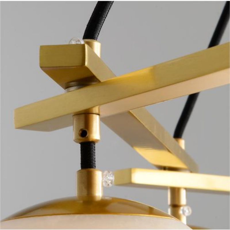 Alabaster Modern Round Ball Chandelier-chandeliers for dining room,chandeliers for stairways,chandeliers for foyer,chandeliers for bedrooms,chandeliers for kitchen,chandeliers for living room-Manorlights