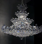 Luxury Empire Floral Crystal Chandelier-Manorlights