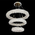 (24+36+48) Inch 3 Tiers Modern Geode Quartz Crystal LED Ring Chandelier-现代灯-Manorlights