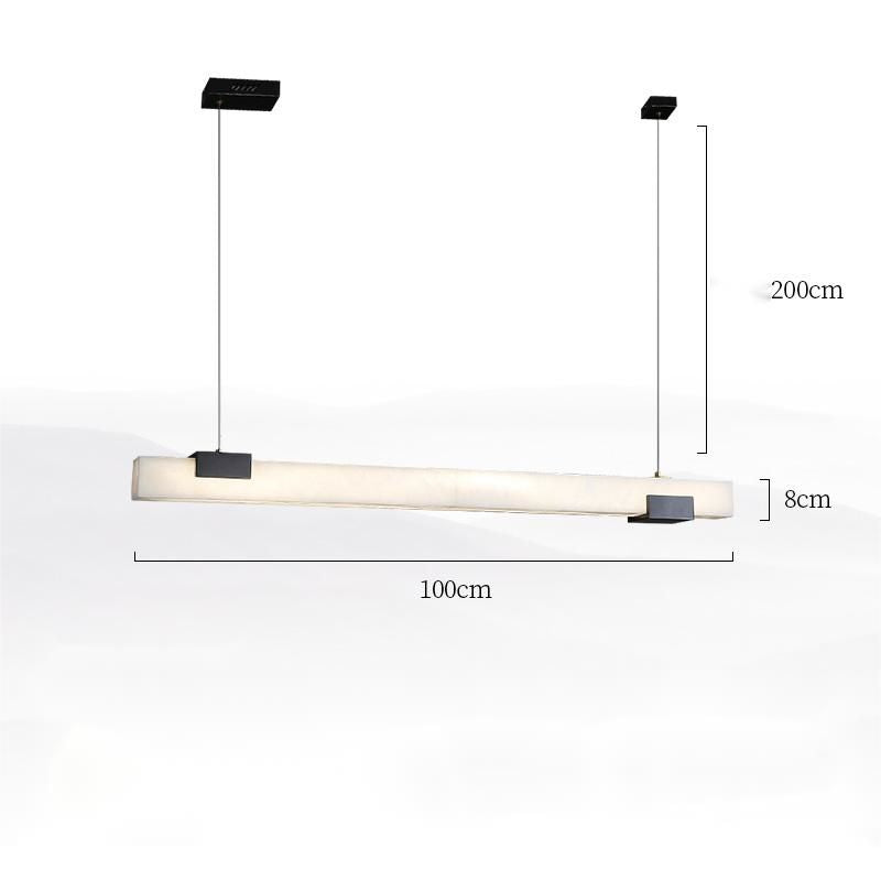 Alabaster Square Pillar Dining Chandelier-Pendant for living room,Pendant for kitchen,Pendant for bathrooms,Pendant for bedrooms,Pendant for foyer,Pendant for stairways,Pendant for dining room-Manorlights