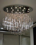59'' Oval Chandelier for Dining Room Big Modern Glass Bubble Chandelier-大吊灯-Manorlights