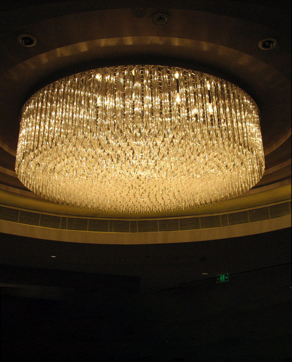 60 Inch Round Big Modern Flush Mounted Chandelier Light for Low Ceiling Rooms-大吊灯-Manorlights