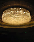 60 Inch Round Big Modern Flush Mounted Chandelier Light for Low Ceiling Rooms-大吊灯-Manorlights