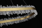 47 Inch Linear Chandelier Modern Quartz Crystal Chandelier for Dining Room-现代灯-Manorlights