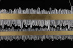 47 Inch Linear Chandelier Modern Quartz Crystal Chandelier for Dining Room-现代灯-Manorlights