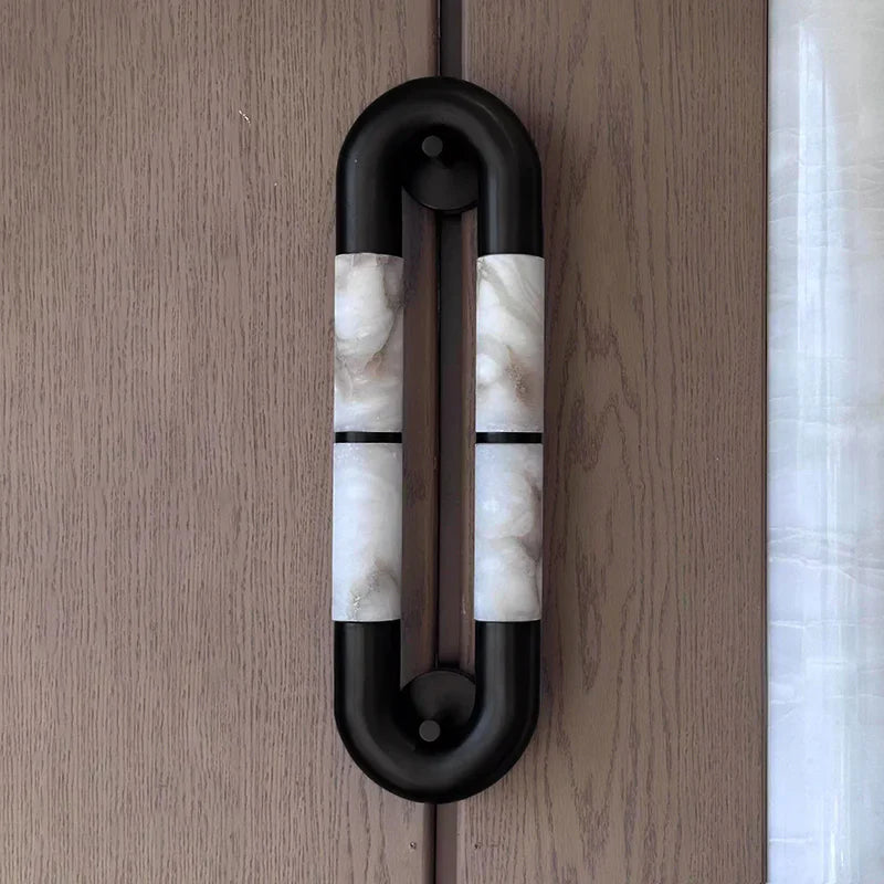 Alabaster Tube Wall Sconce-Wall Sconces-Manorlights