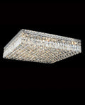 24'' Square Flush Mounted Chandelier K9 Crystal Ceiling Light-吸顶灯-Manorlights