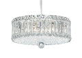 Plaza Nine Light Pendant Polished Stainless Steel-Manorlights