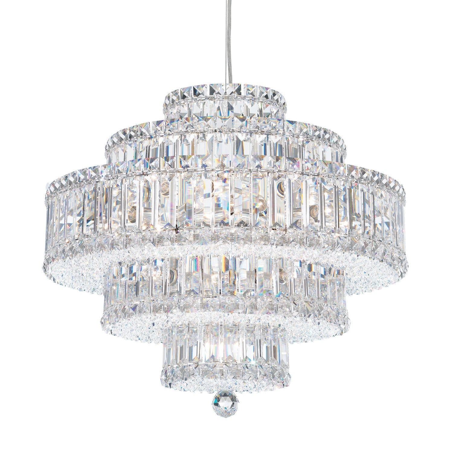 Plaza 22 Light Pendant Polished Stainless Steel-Manorlights