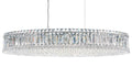 Plaza 16 Light Linear Pendant Polished Stainless Steel-Manorlights