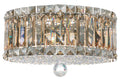 Plaza Four Light Flush Mount Polished Stainless Steel-Manorlights