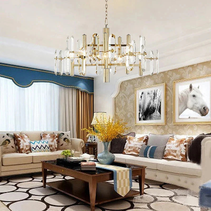 Zoe Modern K9 Crystal Chandelier - 10/12/15 Lights - Manorlights