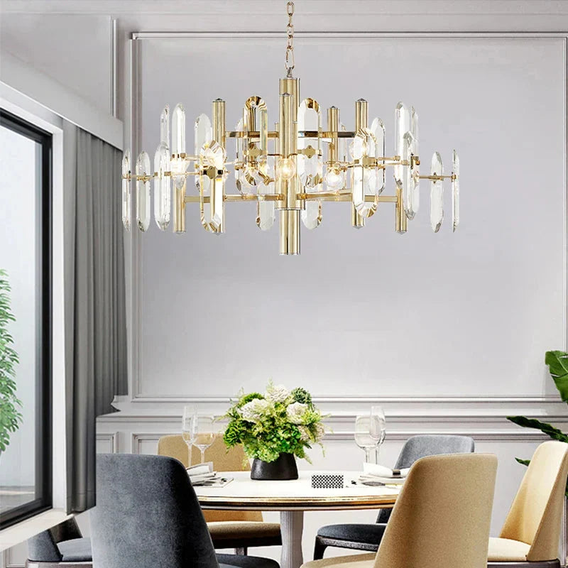 Zoe Modern K9 Crystal Chandelier - 10/12/15 Lights - Manorlights