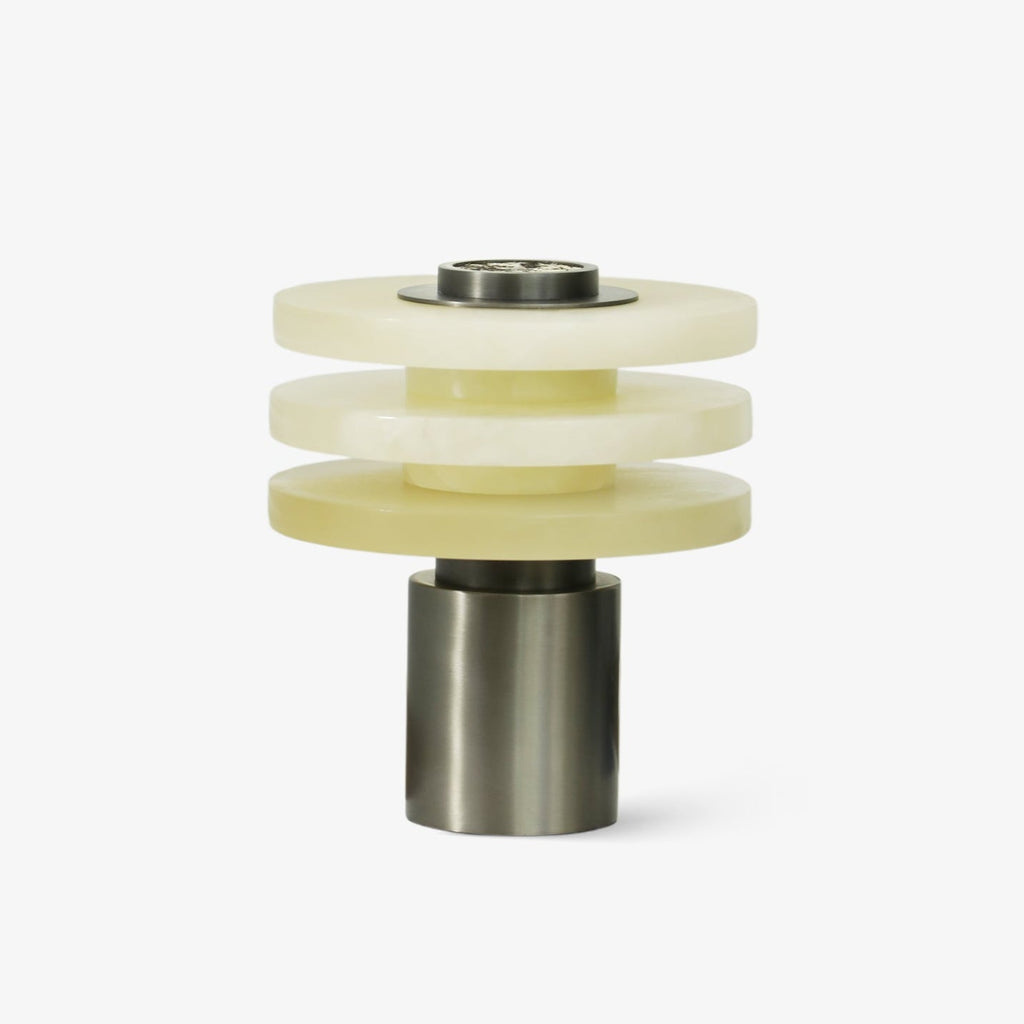Tiered Obelisk Alabaster Table Lamp - Vakkerlight