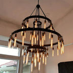 Retro-Inspired Metal Pendant Light Chandelier for Living Room/Bedroom/Staircase/Villa-Manorlights
