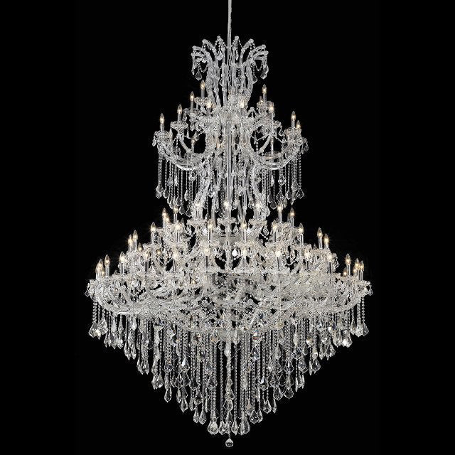 large crystal chandelier for high ceiling foyer