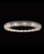 79 Inch Round Huge Looop Chandelier Hanging Modern Crystal Chandelier-大吊灯-Manorlights