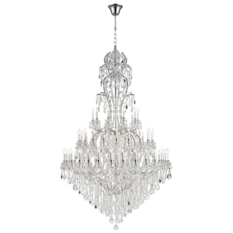 65X106 Inch Huge High Ceiling Chandelier 60 Lights Elegant Large Gold Maria Theresa Crystal Chandelier-大吊灯-Manorlights
