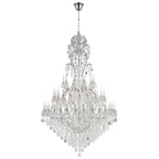 77X124 Inch Huge High Ceiling Chandelier 72 Lights Elegant Large Chrome Maria Theresa Crystal Chandelier-大吊灯-Manorlights