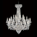 47 Inch Foyer Chandelier Lighting Elegant Big Chrome Chandelier-大吊灯-Manorlights