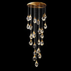 24 Lights Big Crystal Chandelier 79'' Long Chandelier for Staircase-大吊灯-Manorlights