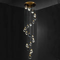 20 Lights Modern Crystal Lighting 79'' Long Spiral Staircase Chandelier-大吊灯-Manorlights