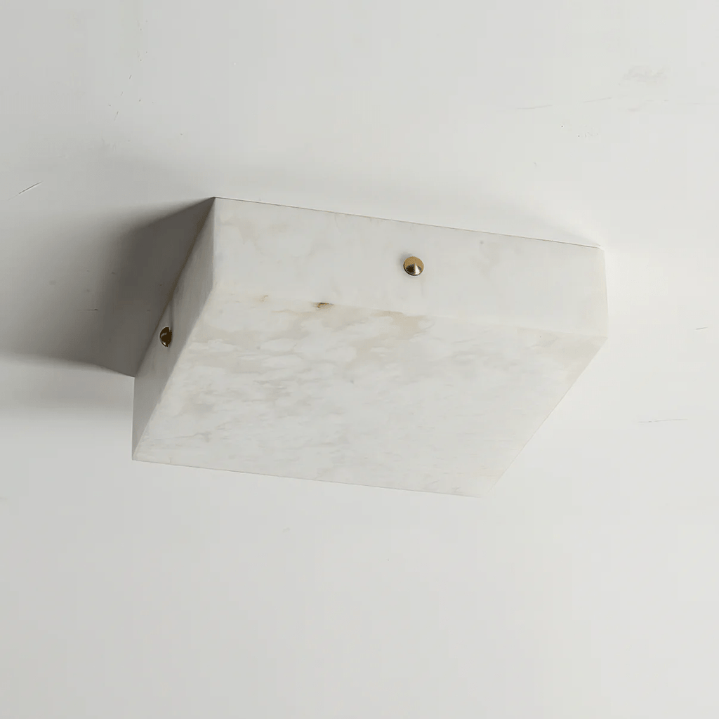 Square Alabaster Ceiling Light - Vakkerlight