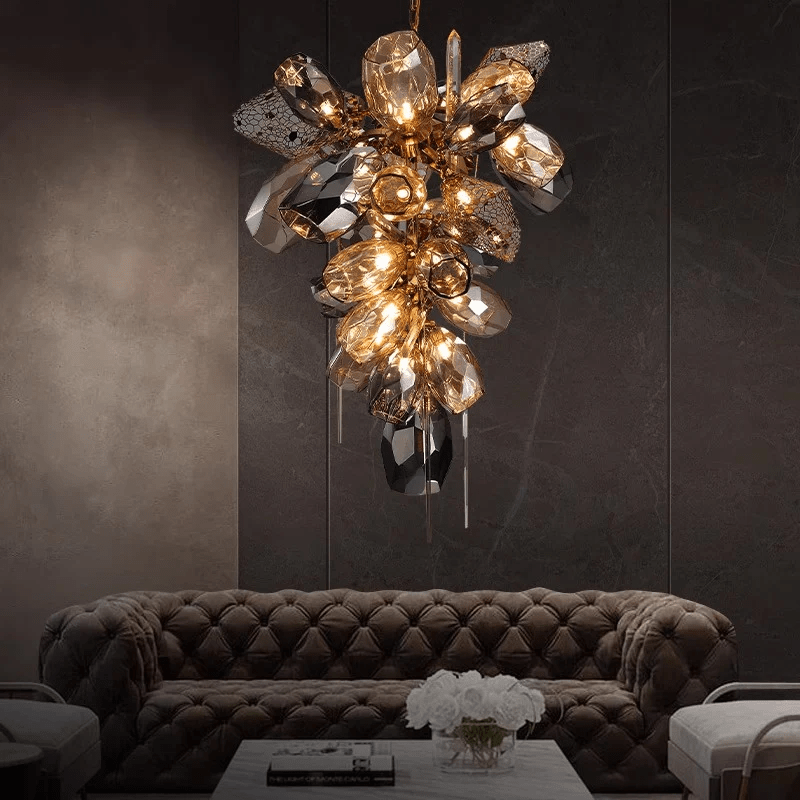 Premium Modern Art Glass Crystal Chandelier-Chandelier-Manorlights