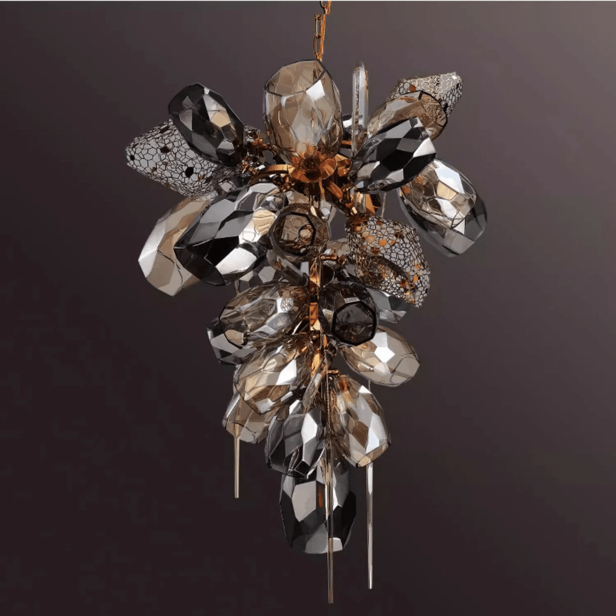 Premium Modern Art Glass Crystal Chandelier-Chandelier-Manorlights