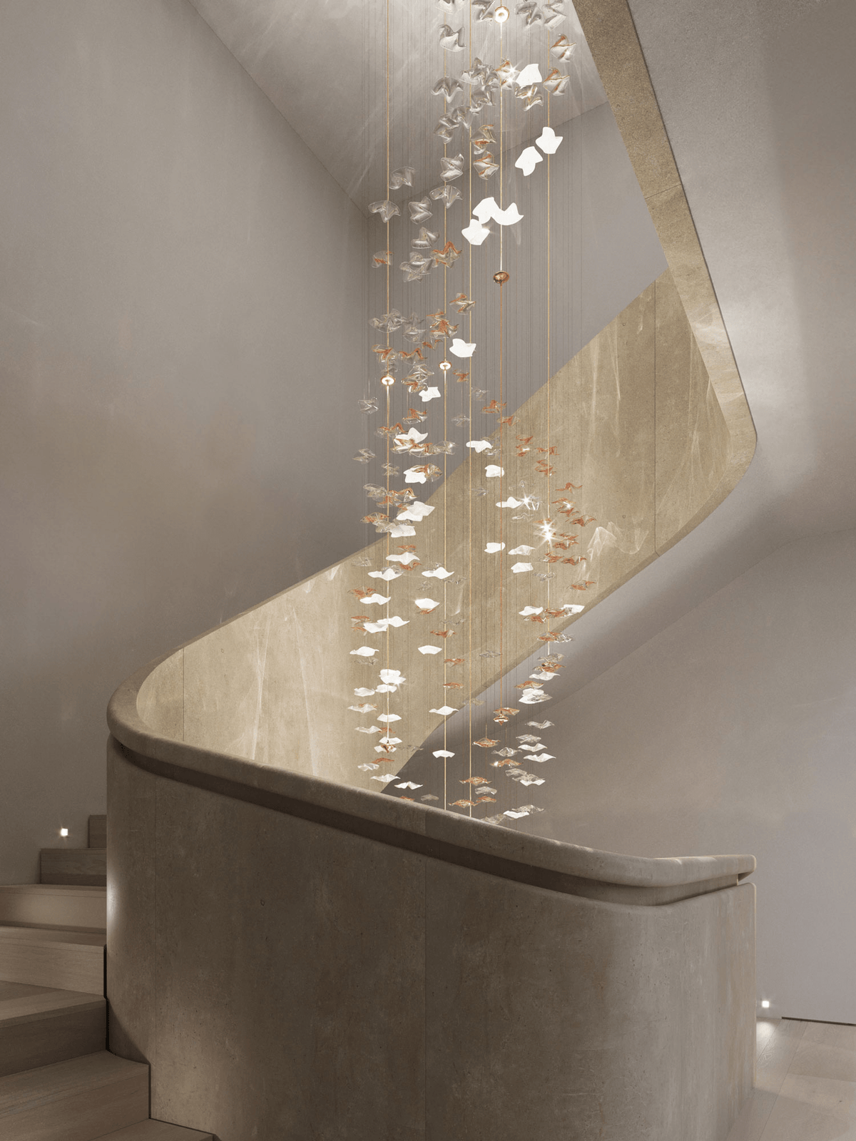 Tidal Staircase Cascade Chandelier additional product view