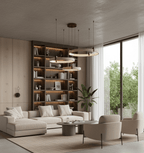 Celestial Orbit Travertine Chandelier