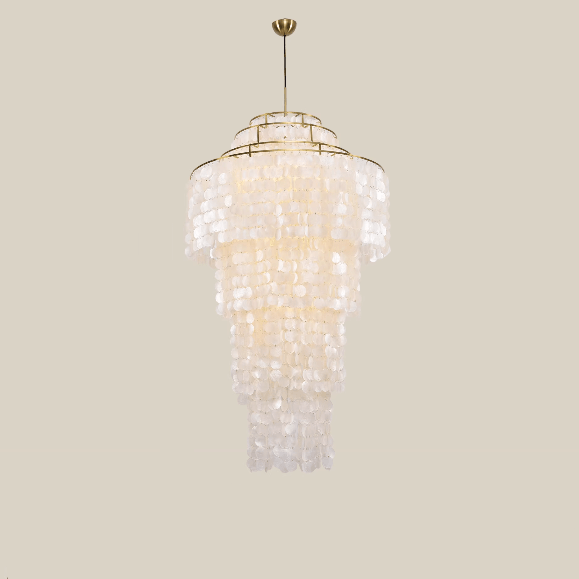 Modern Nerida Shell Chandelier-Chandelier-Manorlights