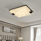 Square Alabaster Ceiling Lamp - Vakkerlight