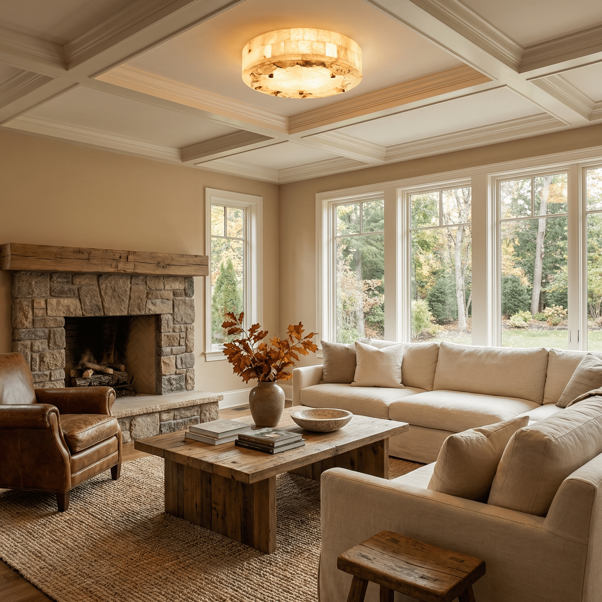 Luriel Alabaster Ceiling Light - Vakkerlight