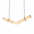 Streamlined Alabaster Pendant Lamp by Manor Lights