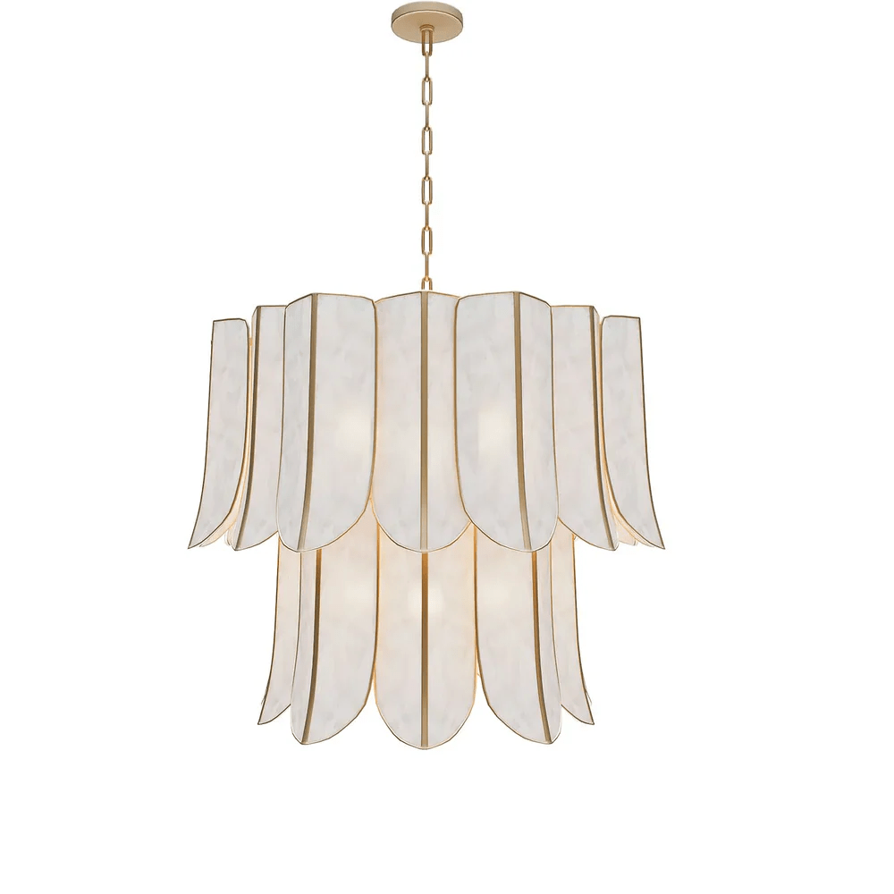 Cascara Shell Chandelier by Manor Lights