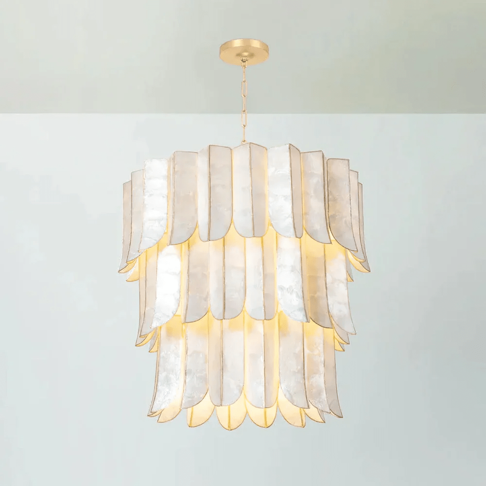 Cascara Shell Chandelier by Manor Lights