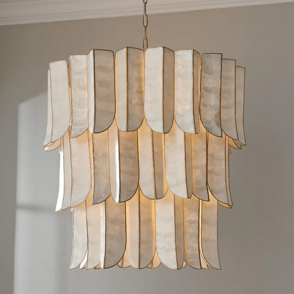 Cascara Shell Chandelier by Manor Lights
